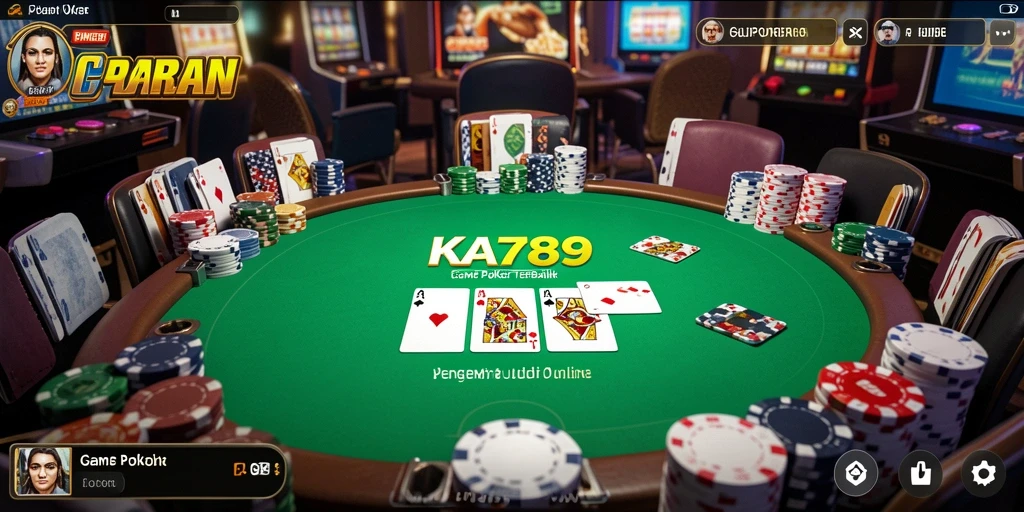 Tampilan utama KA789 dengan gameplay poker yang seru.