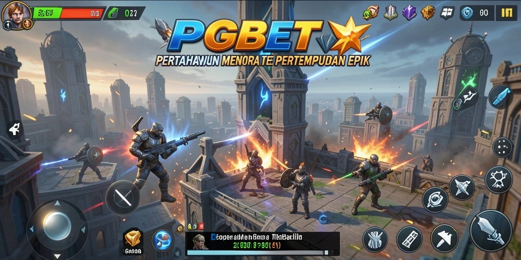 Tampilan gameplay PGBET yang seru dan strategis dalam Tower Defense.