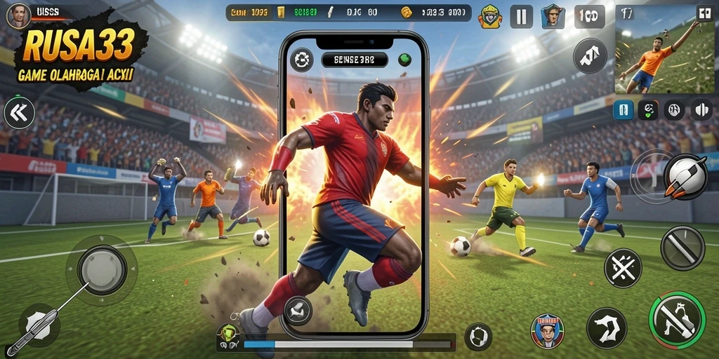 Tampilan gameplay RUSA33 yang seru dan mendebarkan saat bertanding.